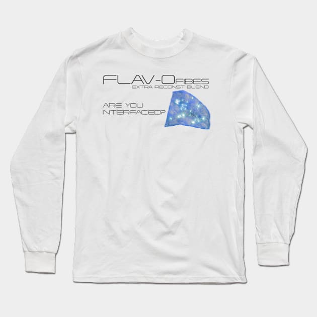 Flav-o Fibes Long Sleeve T-Shirt by PandaSteak Design 